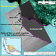 Map of Larsen C, overlaid with NASA MODIS thermal image from July 12 2017, showing the iceberg has calved. (Image: Project MIDAS)